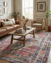 Zahara Oasis Collection Area Rug -  Rabat Rectangle Yellow Pink  lifestyle 8