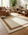 Savannah Borders Wool Collection Area Rug - Chatham Rectangle Ivory  lifestyle 48