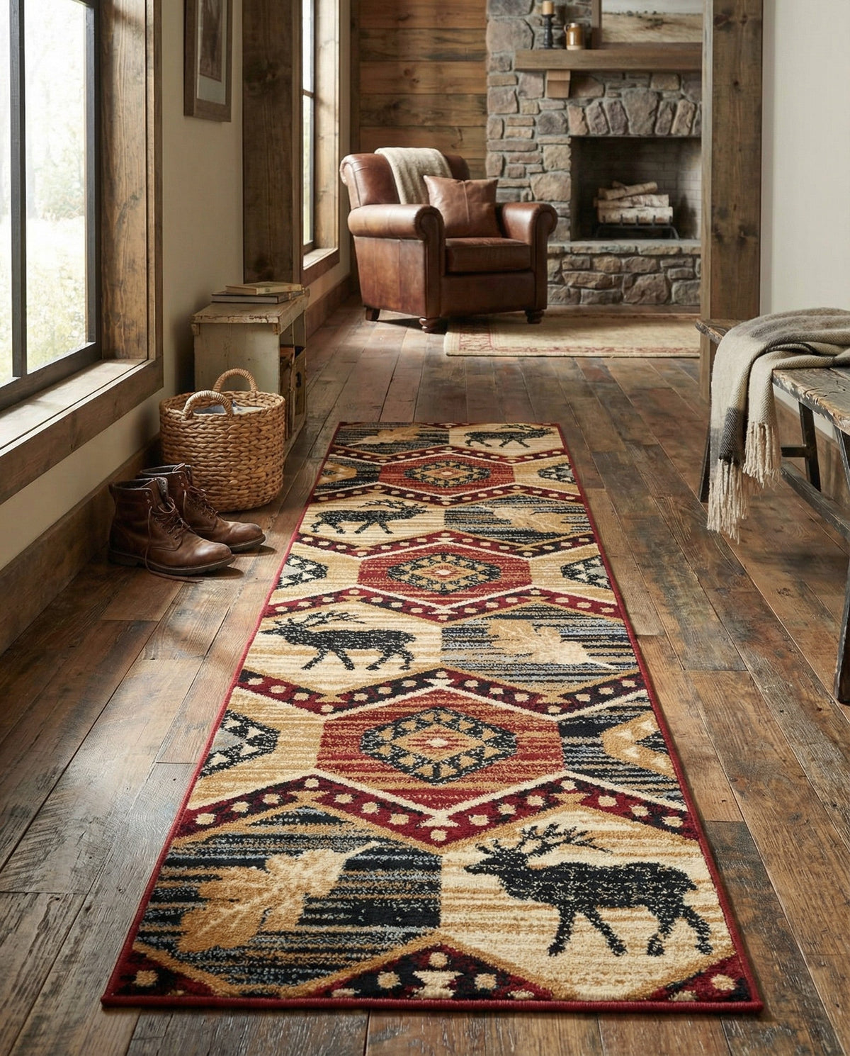 Frontier Trails Collection Area Rug -  Mesa Runner Multi  lifestyle 87