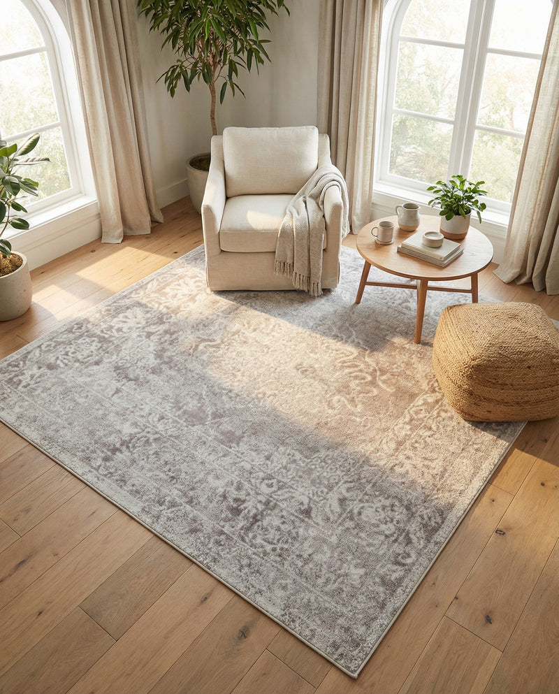 Cambridge Classics Collection Area Rug -  Magdalene (Gray) Square Gray  lifestyle 32