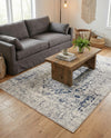 Coastal Manor Collection Area Rug -  Wavecrest Rectangle Gray  lifestyle 32