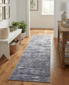 Sahara Essence Collection Area Rug - Oasis (Gray) Runner Gray  lifestyle 38