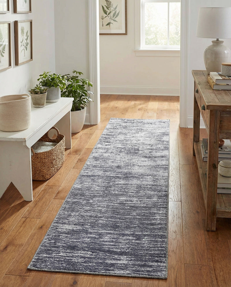 Sahara Essence Collection Area Rug - Oasis (Gray) Runner Gray  lifestyle 38