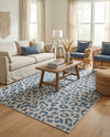 Savannah Escape Collection Area Rug -  Amazon (Blue) Rectangle Blue  lifestyle 15