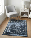 Aegean Elegance Washables Collection Area Rug - Santorini Rectangle Navy Blue  lifestyle 29