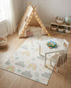 Wonder Tykes Collection Area Rug -  Pixel Rectangle Ivory  lifestyle 29