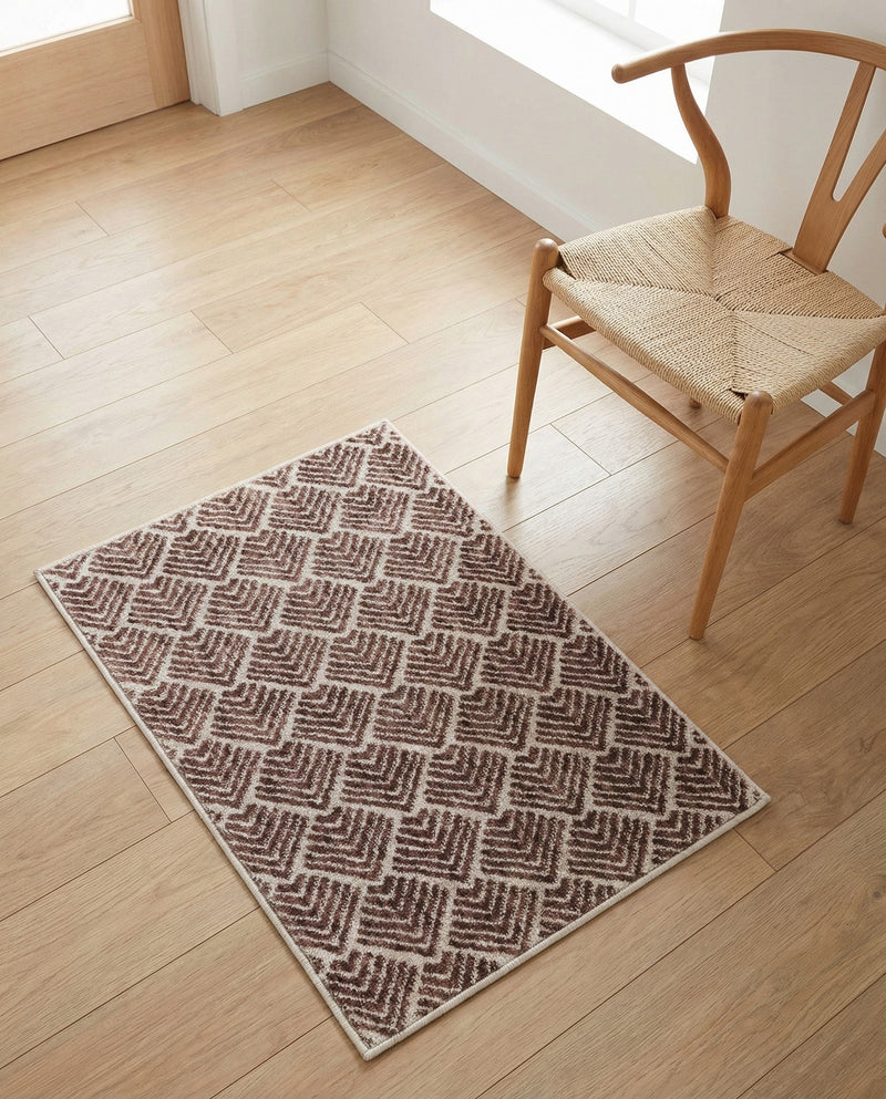 Geo Garden Lattice Collection Area Rug -  Casablanca Rectangle Dusty Rose  lifestyle 37