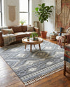 Sahara Chic Collection Area Rug -  Fez Rectangle Gray  lifestyle 31