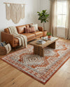 Savannah Elegance Collection Area Rug -  Tybee (Terracotta) Rectangle Terracotta  lifestyle 17