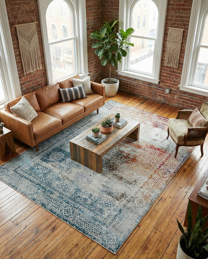Caribbean Breeze Collection Area Rug -  Yucatan Rectangle Multi  lifestyle 4