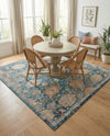 Seville Stripes Collection Area Rug -  Cordoba (Blue) Square Blue  lifestyle 79