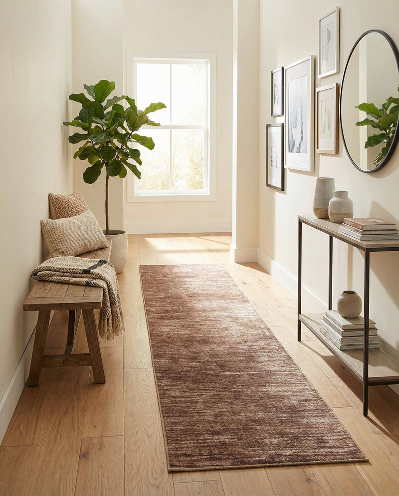 Sahara Essence Collection Area Rug - Oasis (Brown) Runner Brown  lifestyle 45