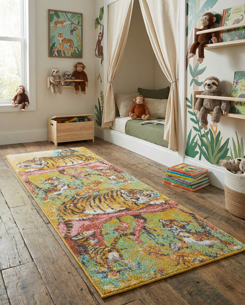 Wonder Tykes Collection Area Rug -  Groove Runner Multi  lifestyle 47