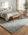 Eternal Plush Oasis Collection Area Rug -  Tranquility (Ash) Rectangle Ash  lifestyle 29