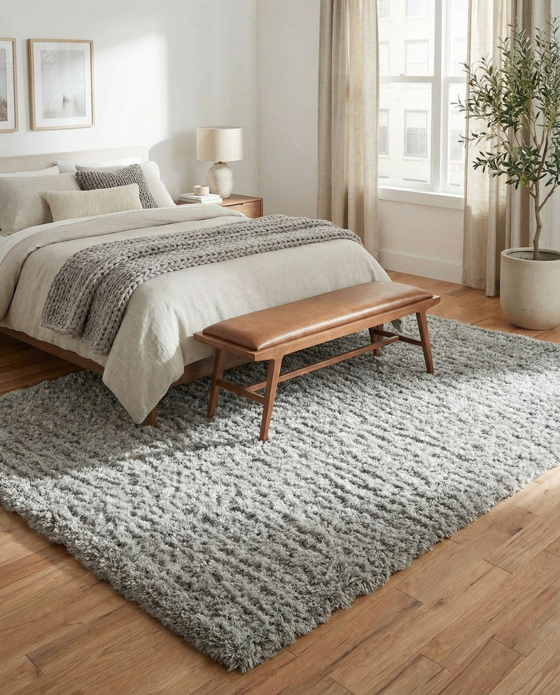 Eternal Plush Oasis Collection Area Rug -  Tranquility (Ash) Rectangle Ash  lifestyle 29