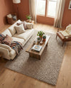 Plush Oasis Collection Area Rug - Serenity (Taupe) Rectangle Taupe  lifestyle 33