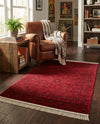 Samarkand Elegance Collection Area Rug -  Samanid Rectangle Red  lifestyle 22