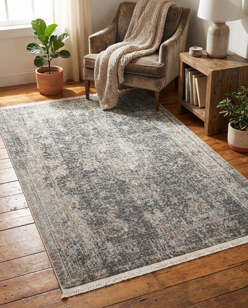 Caribbean Breeze Collection Area Rug -  Utila Rectangle Fume Gray  lifestyle 29