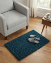 Plush Oasis Collection Area Rug - Serenity (Sapphire Blue) Rectangle Sapphire Blue  lifestyle 34