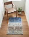 Zagros Shades Collection Area Rug -  Sisakht Rectangle Blue Gray  lifestyle 7