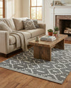 Copenhagen Edge Collection Area Rug -  Tivoli Rectangle Gray  lifestyle 32