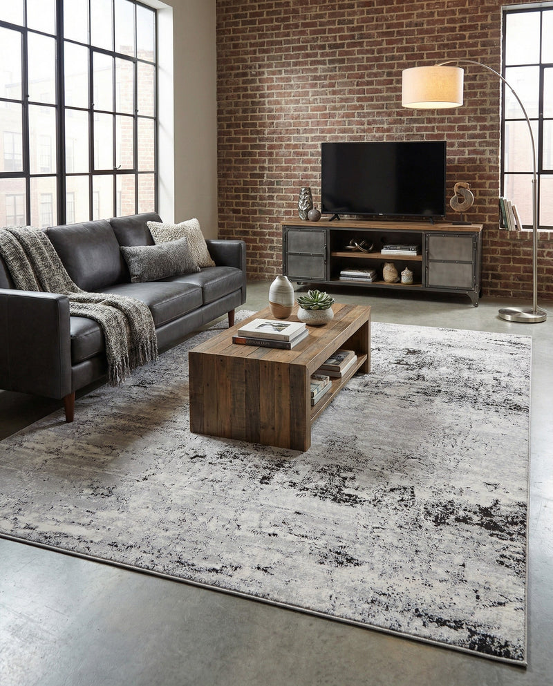 Dresden Elegance Collection Area Rug -  Pirna Rectangle Gray  lifestyle 14