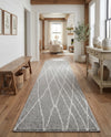 Cozy Haven Shag Collection Area Rug - Serenity (Cloud Gray) Runner Cloud Gray  lifestyle 62