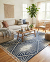 Sahara Chic Collection Area Rug - Marrakech Rectangle Blue  lifestyle 35