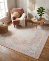 Savannah Series Collection Area Rug - Charleston (Powder Pink) Square Powder Pink  lifestyle 57