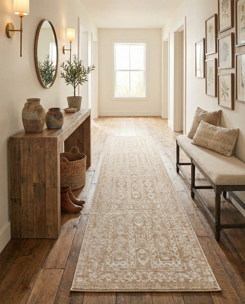Cambridge Classics Collection Area Rug - Trinity (Beige) Runner Beige  lifestyle 73