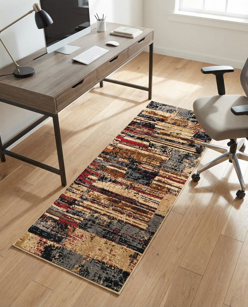 Neptune Elegance Collection Area Rug - Triton Runner Multi  lifestyle 37