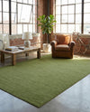 Soho Elegance Collection Area Rug - Chelsea (Green) Rectangle Green  lifestyle 9