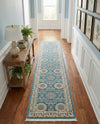 Persian Elegance Collection Area Rug -  Mashhad Runner Blue  lifestyle 67