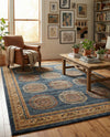 Zagros Oasis Collection Area Rug -  Gilan-e Gharb Rectangle Blue  lifestyle 6