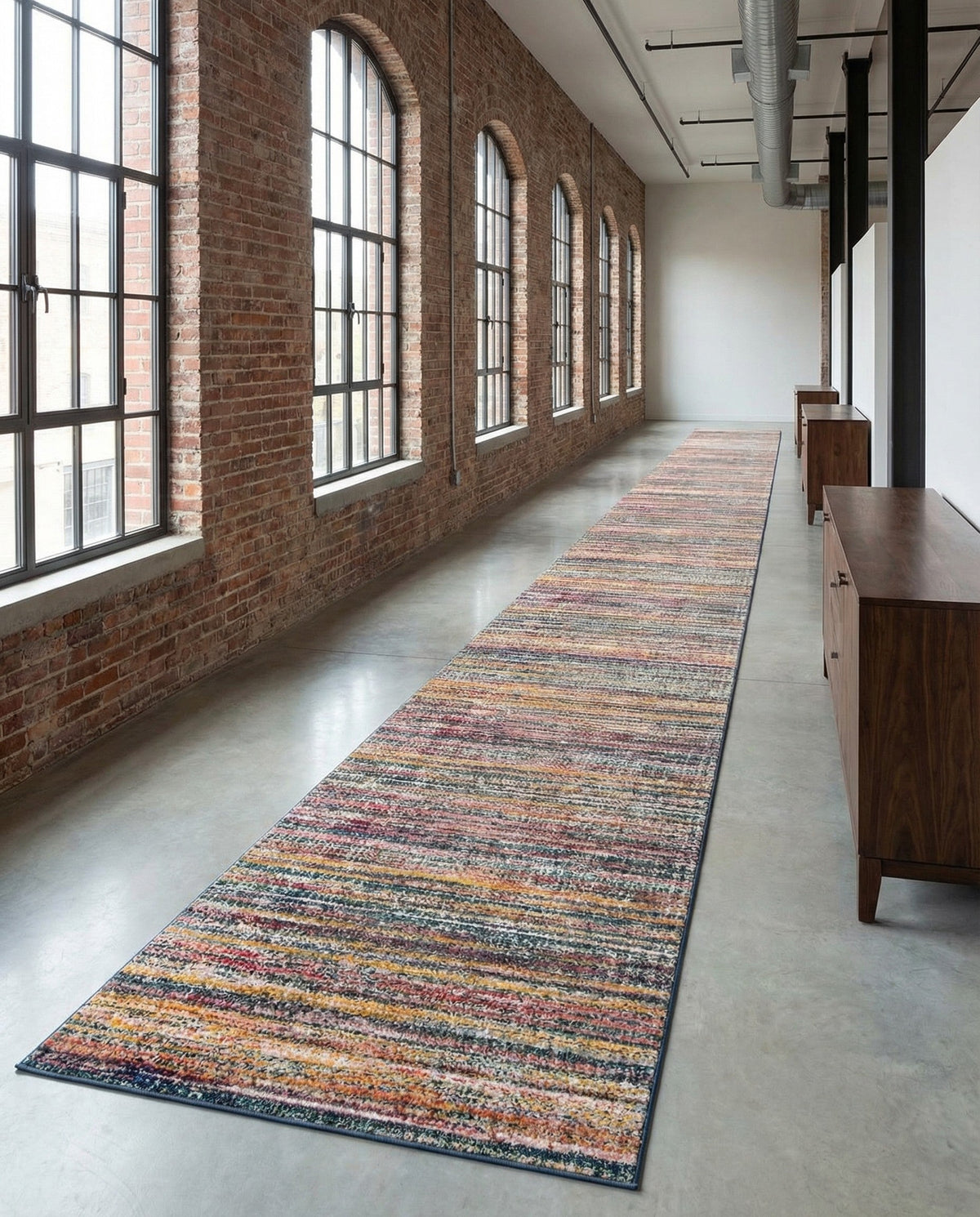 Jewel Oasis Collection Area Rug - Sapphire (Multi) Runner Multi  lifestyle 149