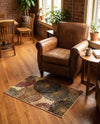 Bistro Lounge Collection Area Rug -  Cappuccino Rectangle Beige  lifestyle 18