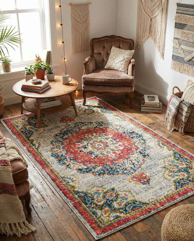 Brighton Terrace Collection Area Rug - Hove (Ivory) Rectangle Ivory  lifestyle 28