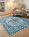 Bazaar Chic Collection Area Rug -  El Jadida Square Blue  lifestyle 42