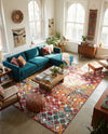 Mediterranean Lattice Collection Area Rug - Santorini (Multi) Rectangle Multi  lifestyle 16