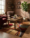 Bistro Lounge Collection Area Rug -  Macchiato Rectangle Multi  lifestyle 10