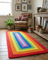 Sunset Isle Wool Braids Collection Area Rug - Paradise Runner Multi  lifestyle 66