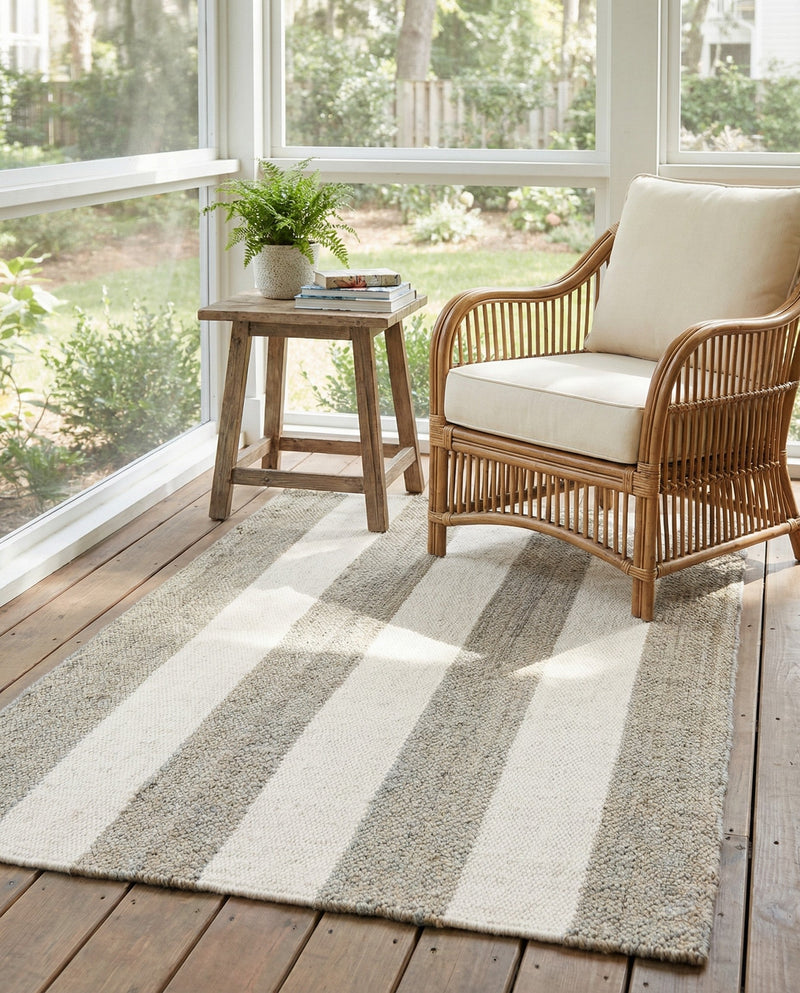 Martha's Vineyard Blueprints Collection Area Rug - Edgartown Rectangle Gray  lifestyle 13