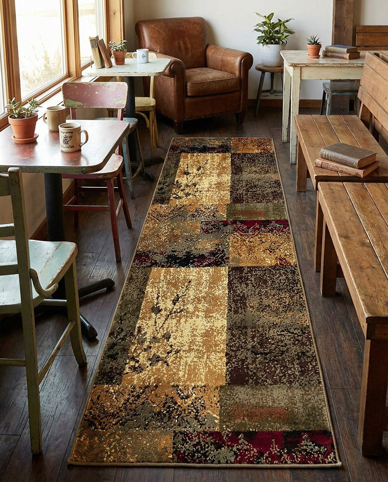 Bistro Lounge Collection Area Rug -  Lungo Runner Beige  lifestyle 32