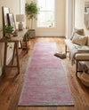 Sahara Essence Collection Area Rug - Oasis (Pink) Runner Pink  lifestyle 66