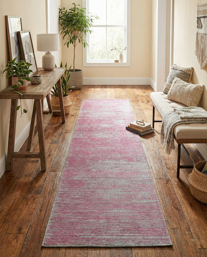 Sahara Essence Collection Area Rug - Oasis (Pink) Runner Pink  lifestyle 66