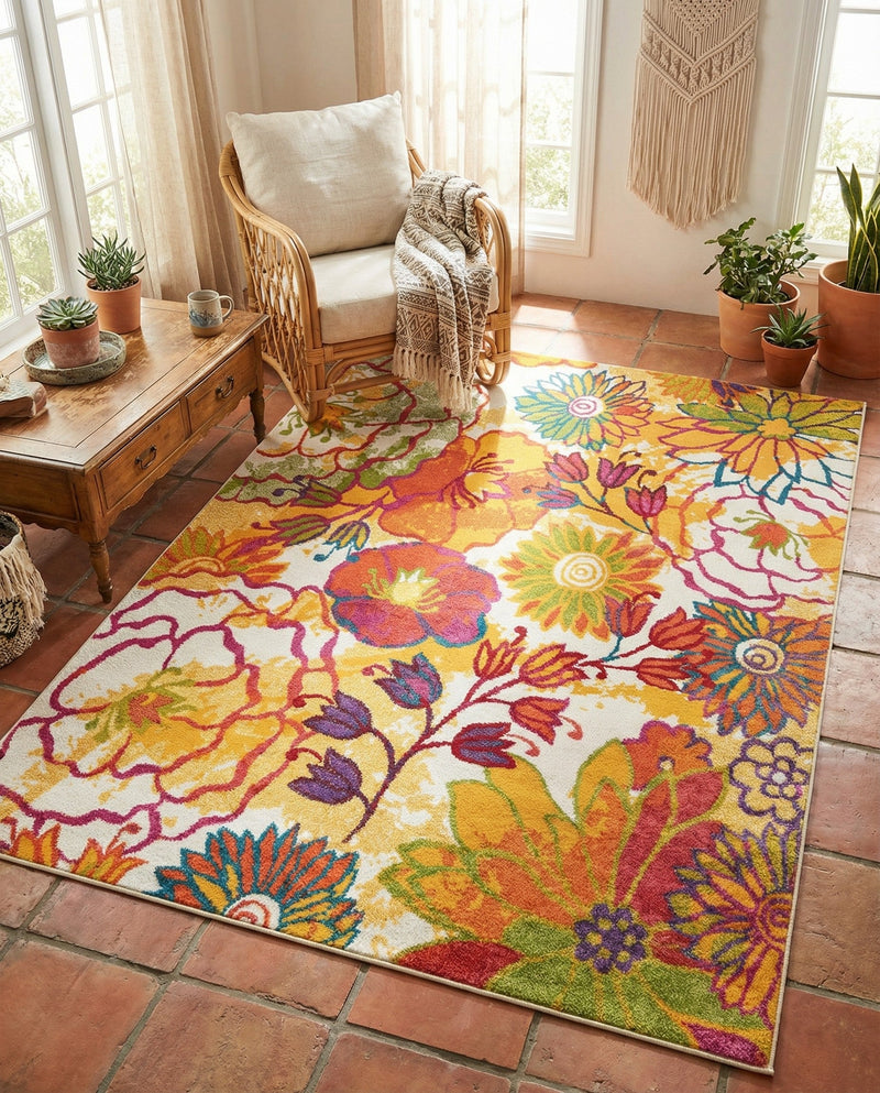 Venetian Elegance Collection Area Rug -  Accademia Rectangle Ivory  lifestyle 49