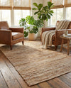 Urban Shimmer Jute Collection Area Rug - Metropolis Rectangle Natural  lifestyle 9