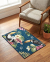 Seaside Blooms Collection Area Rug -  Leaf Rectangle Multi  lifestyle 28