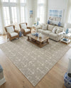 Seaside Haven Rugs Collection Area Rug - Sapphire (Gray) Square Gray  lifestyle 79