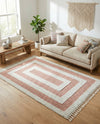 Sahara Chic Collection Area Rug -  Casablanca Rectangle Pink  lifestyle 53